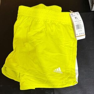 Adidas Womens Neon Yellow Shorts